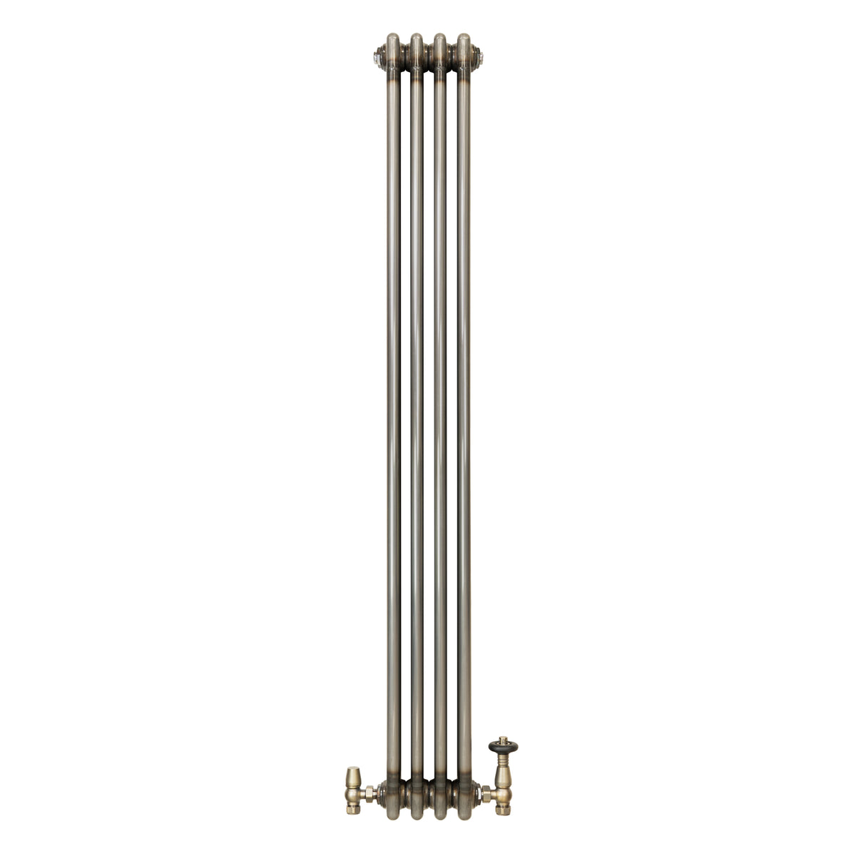 Klassischer 3-Säulen-Heizkörper mit TRV – 1500 x 200 mm - Rohmetall - view 2