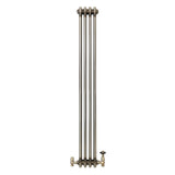 Klassischer 3-Säulen-Heizkörper mit TRV – 1500 x 200 mm - Rohmetall - view 2