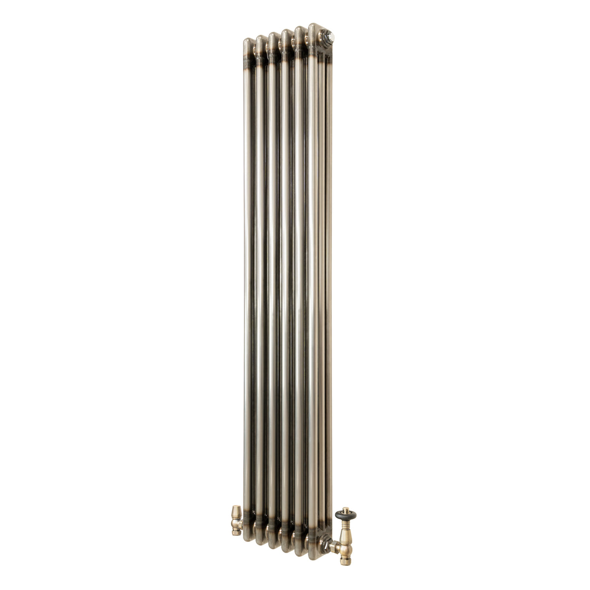 Klassischer 3-Säulen-Heizkörper mit TRV – 1500 x 290 mm - Rohmetall