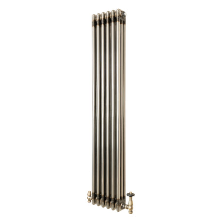 Klassischer 3-Säulen-Heizkörper mit TRV – 1500 x 290 mm - Rohmetall