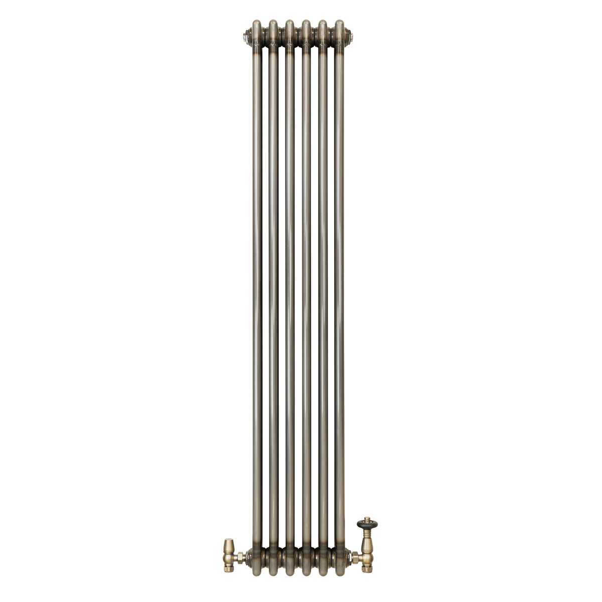 Klassischer 3-Säulen-Heizkörper mit TRV – 1500 x 290 mm - Rohmetall - view 2