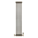 Klassischer 3-Säulen-Heizkörper mit TRV – 1500 x 290 mm - Rohmetall - view 2