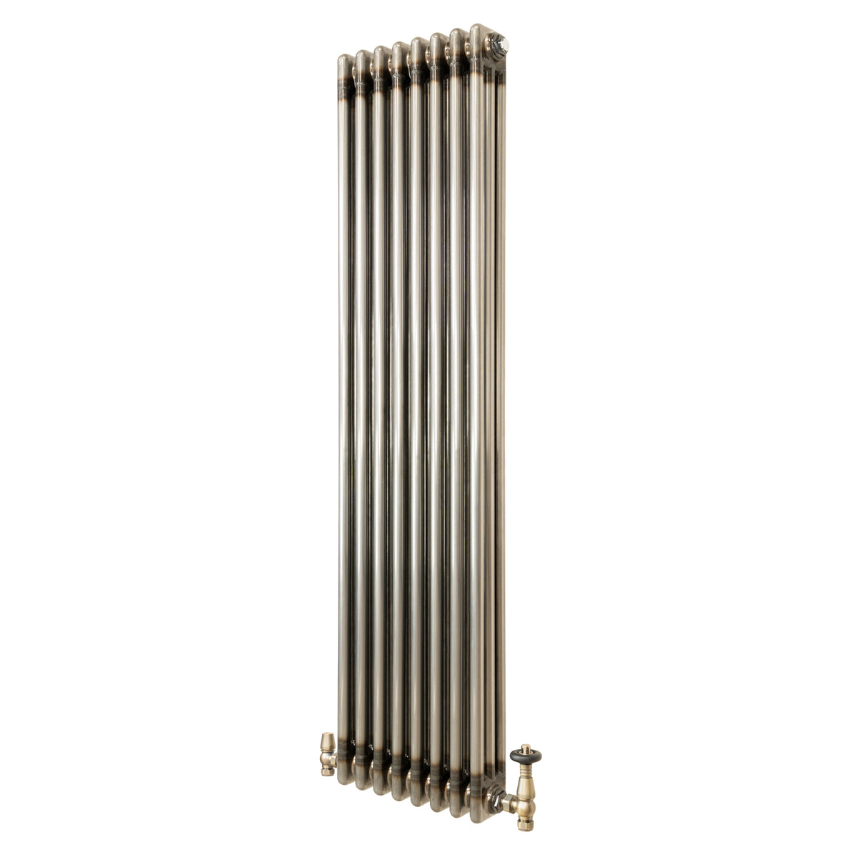 Klassischer 3-Säulen-Heizkörper mit TRV – 1500 x 380 mm - Rohmetall