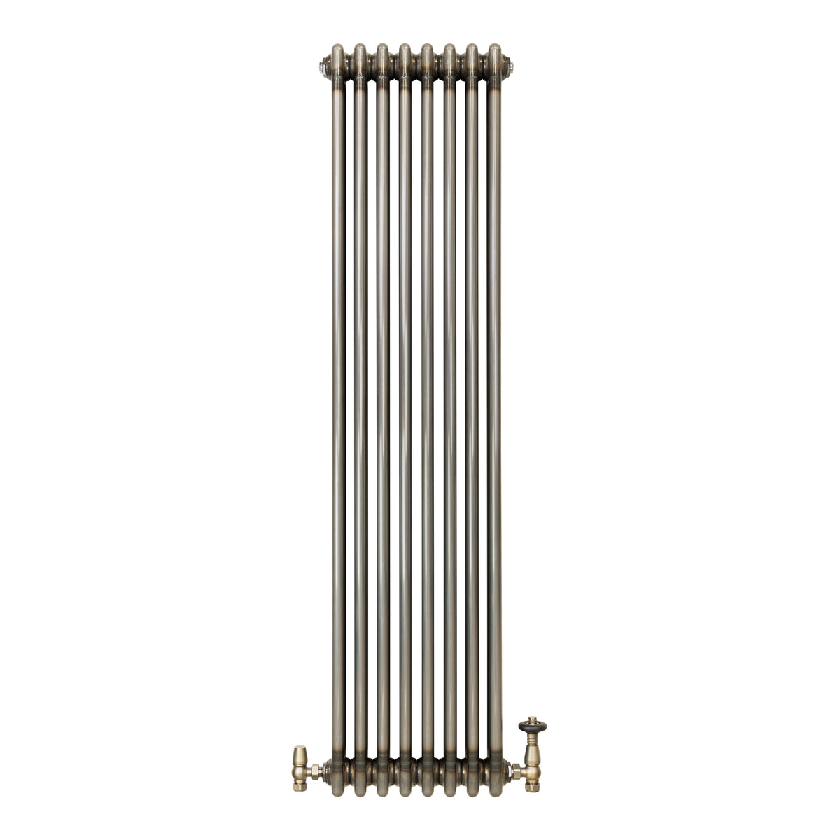Klassischer 3-Säulen-Heizkörper mit TRV – 1500 x 380 mm - Rohmetall