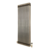 Klassischer 3-Säulen-Heizkörper mit TRV – 1500 x 560 mm - Rohmetall