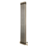 Klassischer 3-Säulen-Heizkörper mit TRV – 1800 x 290 mm - Rohmetall