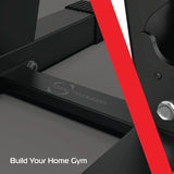 Schwerlast-Hantelständer in A-Form aus robustem, schwarzem Metall mit stabilen Füßen, ideal für das Home Gym und intensives Training