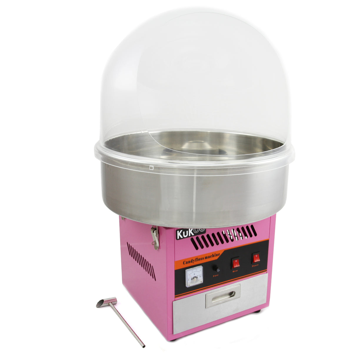 KuKoo Zuckerwattemaschine & Schutzabdeckung