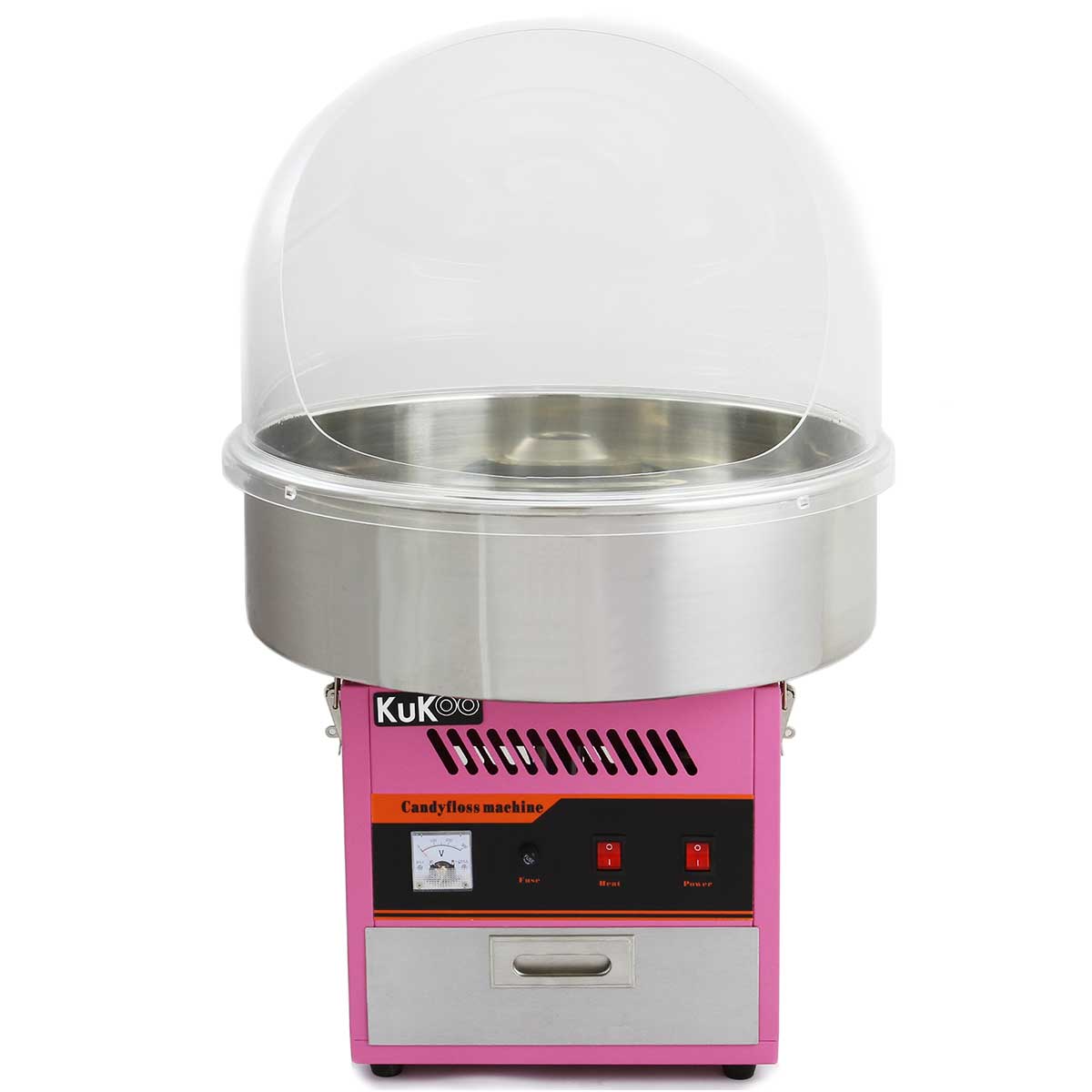 KuKoo Zuckerwattemaschine & Schutzabdeckung