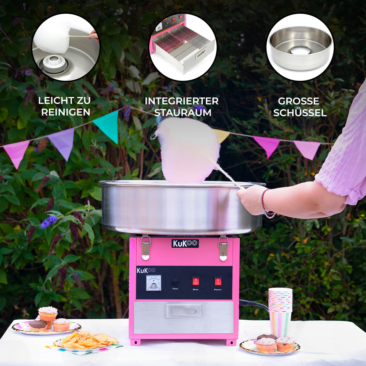 KuKoo Zuckerwattemaschine