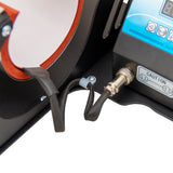 Tassenpresse Transferpresse mit digitalem Display, schwarzem Gehäuse und rotem Heizband, ideal für personalisierte Tassen-Druckprojekte