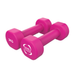 Neopren-Hanteln in leuchtendem Pink, 2 x 3 kg, mit rutschfester Oberfläche und ergonomischem Design für komfortables Training