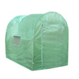 Grüner Polytunnel aus 19mm starkem Material, 3m x 2m groß, mit gewölbtem Dach und seitlichem Fenster für optimale Belüftung und Pflanzenwachstum