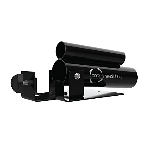 Schwarze T-Bar Row Landmine von Body Revolution, aus robustem Metall, mit glänzender Oberfläche und stabiler Halterung für effektives Training